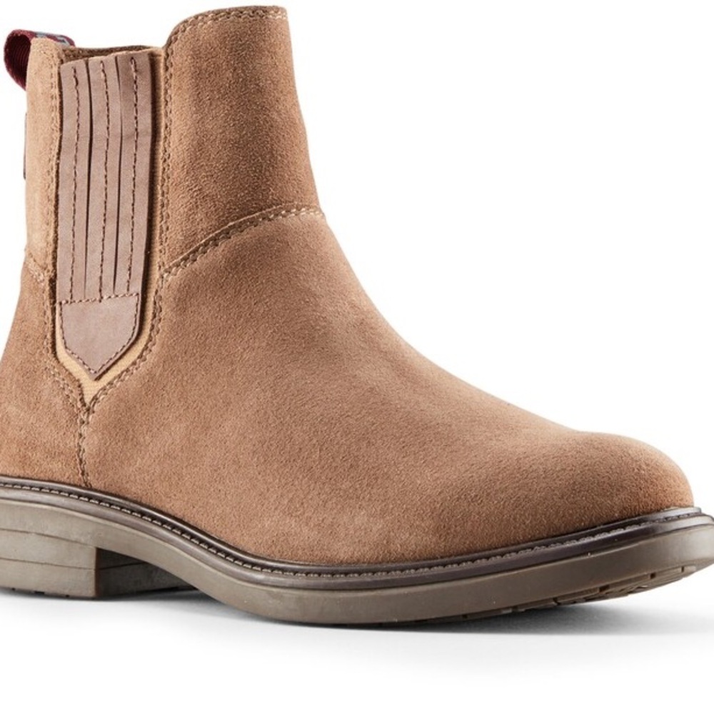 Cougar Tan Ankle Boots with Suede Finish